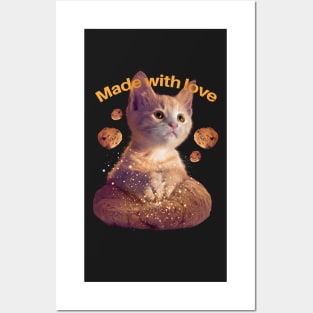 Cat Making Biscuits Posters and Art